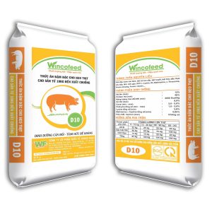 Thức ăn đậm đặc cho heo thịt cao sản từ 10kg đến xuất chuồng D10